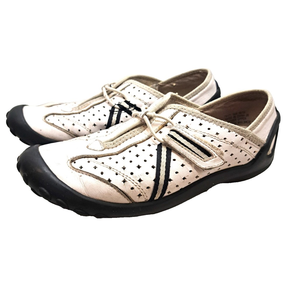 Privo‎ by Clarks Tequini Slip-on Sneakers Women's 5.5M White Leather Perforated